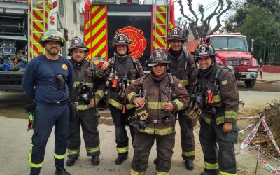Donacions de material i formació per als bombers de Santiago de Xile